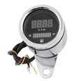 thumbnail image 1 of Digital Voltmeter Universal Motorcycle Gauge Waterproof 12V Silver For ATV And Motorcycle 1Pack, 1 of 3