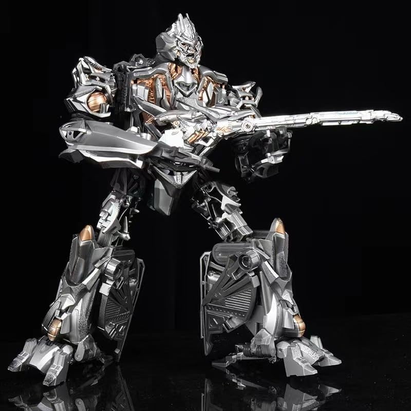 New Megatron Figure, Movable Replacement Face Megatron Action Figures 21cm/8.3inch PVC Character Figurine Cosplay Model Handicrafts for Anime Fans Gift