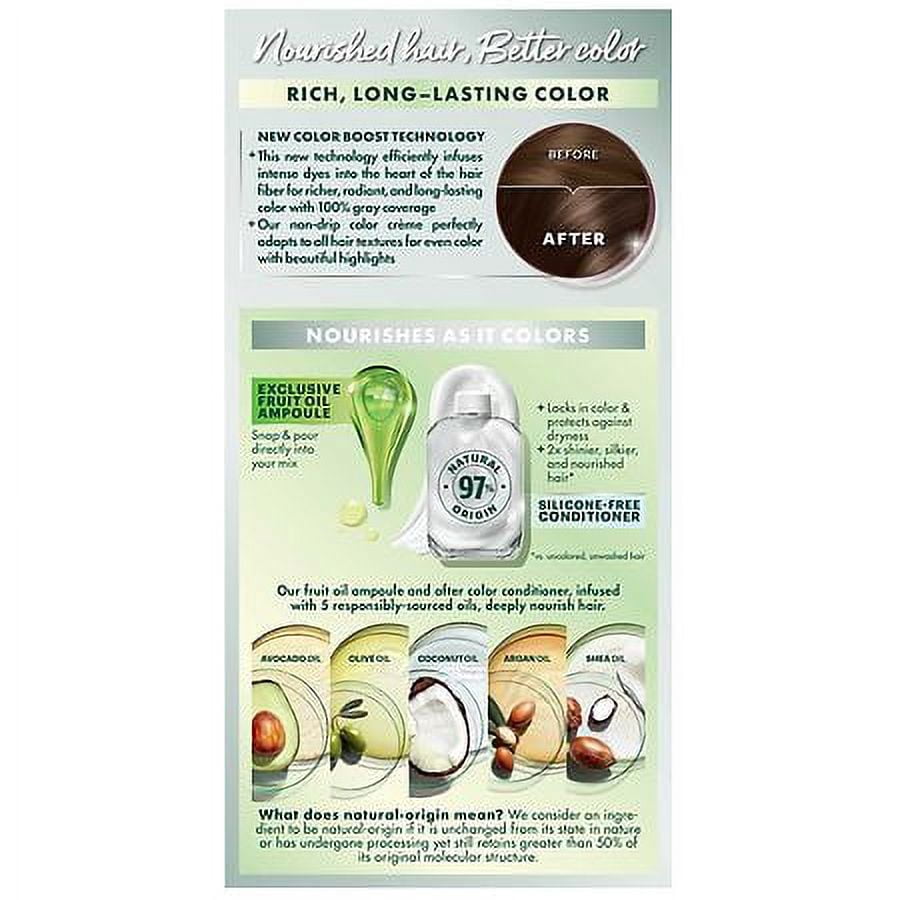 Garnier Nutrisse Nourishing Permanent Hair Color, 51 Medium Ash Brown (Cool Tea) 1.0 set Pack of 2