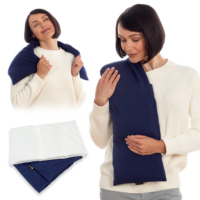 SunnyBay Microwave Heating Pad, Microwavable Cold or Heated Neck and Shoulder Wrap for Back Pain