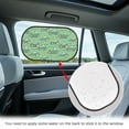 thumbnail image 3 of KUIFORTI 2 Pack Car Window Shades for Baby - Cling Sun Shade Blocker - Glare Shield and UV Rays Protection for Your Child - 20.47" x 12.59" Side Window Screens for SUV Sedan Van Truck, Tractor Green, 3 of 7