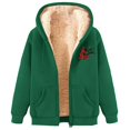 thumbnail image 4 of WILLBEST Sudadera de Mujer de Invierno Informal con Cremallera y Capucha Estampada Sudadera Suave y Cálida para Deportes Al Aire Libre Y XXX-Grande, 4 of 5