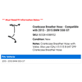 thumbnail image 2 of Crankcase Breather Hose - Compatible with 2013 - 2015 BMW 550i GT 2014, 2 of 2