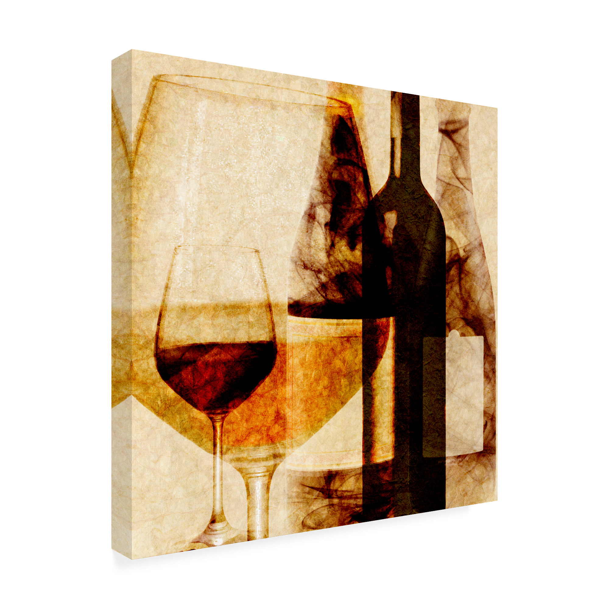 Trademark Fine Art 'Smokey Wine I' Canvas Art by Alonzo Saunders