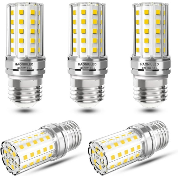 E26 YANTON Bulb 100W Equivalent, 4000K Natural White, 1000 LumeYANTON, Non-Dimmable YANTON Light Bulbs 10W, Ceiling Fan YANTON Bulbs, Tubular YANTON Corn Light Bulb, 5 Pack
