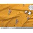 thumbnail image 3 of Soimoi Toile de Coton Cambier Feuilles & Lys Imprimé Floral 1 Yard 42 Inch Wide, 3 of 6