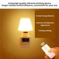 thumbnail image 2 of Reloj De Luz Nocturna, Lámpara De Pared Para Cabecera, Luz Nocturna Blanca Cálida Con Enchufe Cn Original Para Pasillo, Dormitorio, Sala De Estar, Sala De Estudio Serendint HA021140-00, 2 of 7