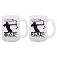 thumbnail image 1 of ThisWear Hunting Gift Set Some Girls Like to Wear Bows Real Girls Know How to Use Them Archery Gifts for Women Archery Mug 2 Pack 15oz Coffee Mugs, 1 of 4