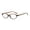 Brown Retro Oval Glasses, variant on Retro Oval Glasses for Small Faces, 90s Inspired Lightweight Fashion Eyewear, Vintage Style Clear Lens Frames for Women and Men, Daily Casual Wear