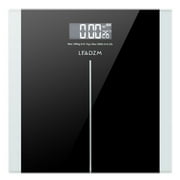 Athome Highly Accurate 397lb Digital Bathroom Scales for Body Weight with Step-On Technology Most Accurate Prime Black