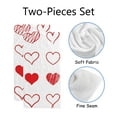 thumbnail image 2 of GZHJMY Valentine's day heart, Bath Shower Towels Set of 2 for Bathroom -Soft Microfiber Hand Towel Absorbent Soft Decorative Face Towel for Kids 30 x 15 inch", 2 of 6