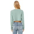 thumbnail image 2 of Bella Plus Canvas B53205256 Womens Cropped Crew Fleece, Dusty Blue - Extra Large, 2 of 3