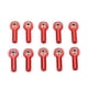 thumbnail image 1 of 10 piezas M3 26 mm de aluminio para rótula de barra de enlace de coche de control remoto universal 1/10 1/8, color rojo, 1 of 14
