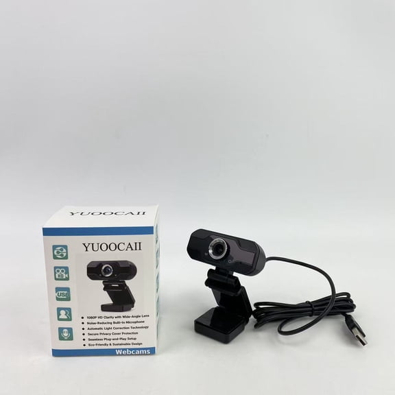 YUOOCAII Webcams, HD Pro Webcam, Widescreen Video Calling and Recording, 1080p Camera, Desktop or Laptop Webcam