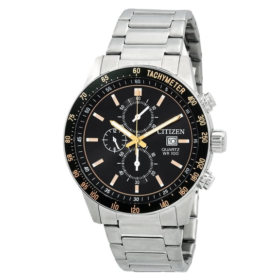 Citizen Chronograph Quartz Black Dial Men's Watch AN3681-57E