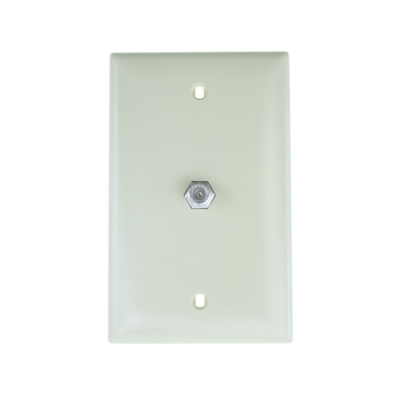 Pass & Seymour Legrand TPCATV-I F-Connector CATV Cable Jack Wall-Plate, Ivory