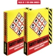 thumbnail image 2 of Ring Binder Depot 2 Pack of SDS Binder, Heavy Duty 3 Ring Binder with 1.5 In Capacity Holds 250 Pages, Trilingual with EnglishSpanishFrench, Durable and Highly Visible Safety Data Sheets, Yellow, 2 of 5