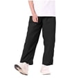 thumbnail image 4 of XuJwPNcy Girls Boys Pants Children Straight Leg Sun Protection Trousers Teens Summer Workout Hiking Pants with Pockets, 4 of 5