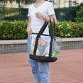 thumbnail image 6 of Large Clear Tote Bag, Fashion PVC Shoulder Handbag for Women, Clear Stadium Bag for Security Travel,Shopping,Sports and Work, 6 of 7