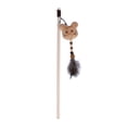 thumbnail image 3 of Wooden Pole Funny Cat Stick Cute Cartoon Mouse Plush Vocalize Interactive Cat Feather Toys with Bells, 3 of 8