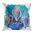 thumbnail image 1 of BSDHOME Aquarium Conch Pattern Aquatic Beach Collection Drawing Drawn Graphic Hand Pillowcase Cushion Cases 18x18 inch, 1 of 1