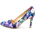 thumbnail image 3 of Bar III Womens Joella Pointed Toe Classic Pumps, Blue Floral, Size 7.5, 3 of 5