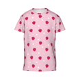 thumbnail image 4 of Wukai Strawberry And Heart Youth Unisex Short Sleeve T-Shirt for Boys, Girls, Teens, and Kids-X-Small, 4 of 7