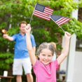 thumbnail image 3 of Hand Held American Flags Wooden Stick Us National Day 5x8 Inch, 3 of 4