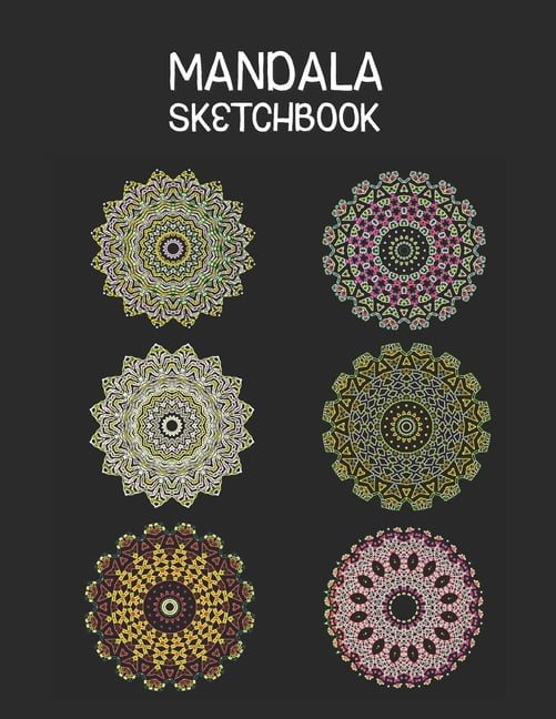 Mandala Sketchbook Mandala Drawing Template Sketchbooks for Adults