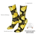 thumbnail image 4 of Cauagu Geometric Pattern with Bee Pattern Fun Novelty Crew Socks,Casual Athletic Socks Neutral Socks Cozy Crew Socks Christmas Gift, 4 of 7