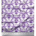 thumbnail image 1 of Soimoi Polyester Crepe Fabric Floral,Fish & Deer Artistic Decor Fabric Printed Yard 52 Inch Wide, 1 of 3