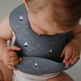 thumbnail image 3 of Mushie Silicone Baby Bib, Boats - Adjustable, Unisex Waterproof Toddler Bib for Easy Clean-Up, 3 of 6