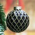 thumbnail image 6 of SLEETLY 28pk Black Gold Christmas Ball Ornaments for Tree Decorations - Holiday Xmas Shatterproof Plastic Balls, Icicles and Snowflakes Ornament Set, 6 of 7
