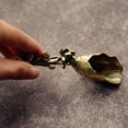 thumbnail image 6 of opvise Beautiful Lotus Shape Teaspoon Handmade Delicate Brass Coffee Spoon for Home Lotus, 6 of 8