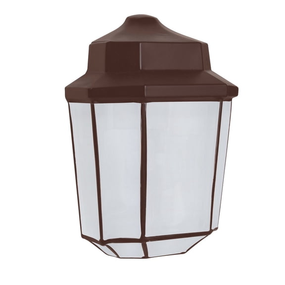 302898-FR-Besa Lighting-Costaluz 3028 Series-One Light Outdoor Wall Sconce-6.75 Inches Wide by 9.5 Inches High-Bronze Finish-Frosted Glass Color