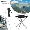 thumbnail image 2 of SHIQI-Camping Stool,Small Folding Chair,13.8" Lightweight Folding Stool Compact Backpacking Stool with Carry Bag, 2 of 4