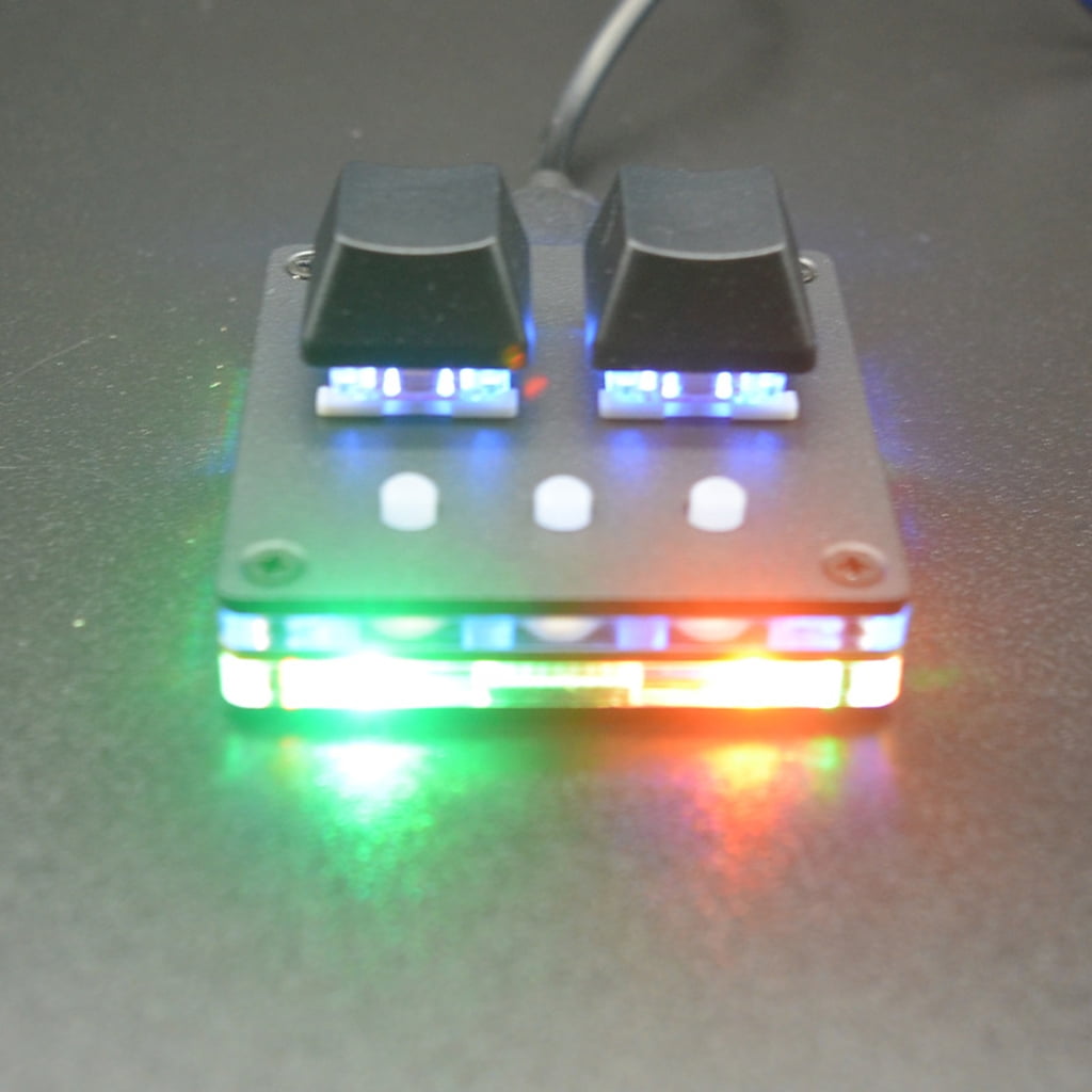 2Key Mini Mechanical Keyboard Color Switches Optional with Lighting Customizable