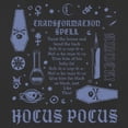 thumbnail image 2 of Women's Hocus Pocus Transformation Spell Graphic Tee Black X Large, 2 of 4