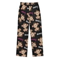 thumbnail image 2 of Monkey Pattern Pajama Pants Soft Lightweight Lounge Pants Bottoms Sleep Pants Warm Comfy, 2 of 9