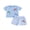 Blue, variant on BemeyourBBs Toddler Baby Boys Summer Clothes Cute Infant Baby Boy Airplane Outfit Short Sleeve Airplane Embroidered T Shirt Tops and Striped Pockets Shorts Set Toddler Boys Summer Outfit