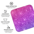 thumbnail image 4 of Disketp Pink Purple Glitter Funny Coasters,4 Pcs Leather Coasters With Holder, Perfect Housewarming Hostess Gifts,Protect Furniture From Water Marks Scratch, 4 of 9