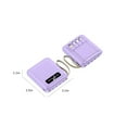 thumbnail image 2 of Portable Charger With Built In Cables, 6000mAh Mini Power Bank 4 Output 3 Input External Battery Pack, Phone Charger Smart Devices And Cell Phone, Purple, 2 of 7