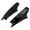 Bright Black, variant on SPRING PARK 1Pair Motorcycle Helmet Horns Cool Adhesive ABS Stylish Motorcycle Helmet Horns