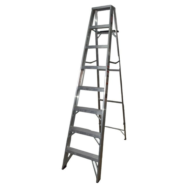 Escalera De Tijera Aluminio C/plataforma Akron 7 Escalones 77-25 175kg Akron Herramientas Escalera Tijera de Aluminio Tipo II