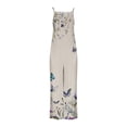 thumbnail image 5 of Simua Women's Summer Boho Casual Jumpsuits Wide Leg Overalls Floral Print Baggy Rompers with Pockets, 5 of 5