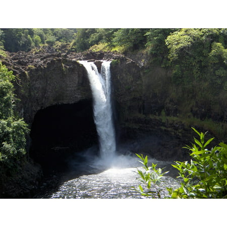 LAMINATED POSTER Nature Waterfall Water Tropical Hawaii Scenic Poster Print 24 x (Best Hawaiian Island For Nature)