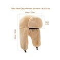 thumbnail image 3 of Deago Men Women Winter Warm Plush Ushanka Russian Hat Windproof Trapper Hat with Earflaps Hunting Outdoor Hat, 3 of 9