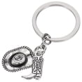 thumbnail image 1 of Cowboy Hat Riding Boots Pendant Key Chain Ornament Metal Key Chain Pendant Key Ring Decor, 1 of 8