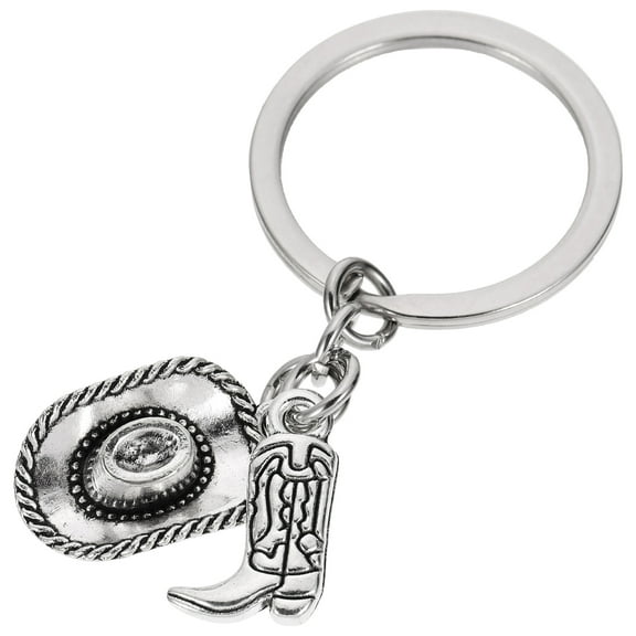 BESTONZON Cowboy Hat Keychain Alloy 1Pcs
