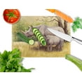 thumbnail image 2 of Carolines Treasures BDBA0306LCB Rhinoceros by Daphne Baxter Glass Large Cutting Board, 2 of 2